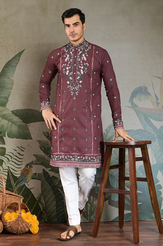Matrut | Fusion Fits-3 Chocolate Pastel Kurta Set