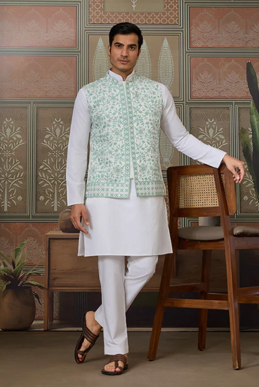 Matrut | Ritual Bliss Mint Green Kurta Set