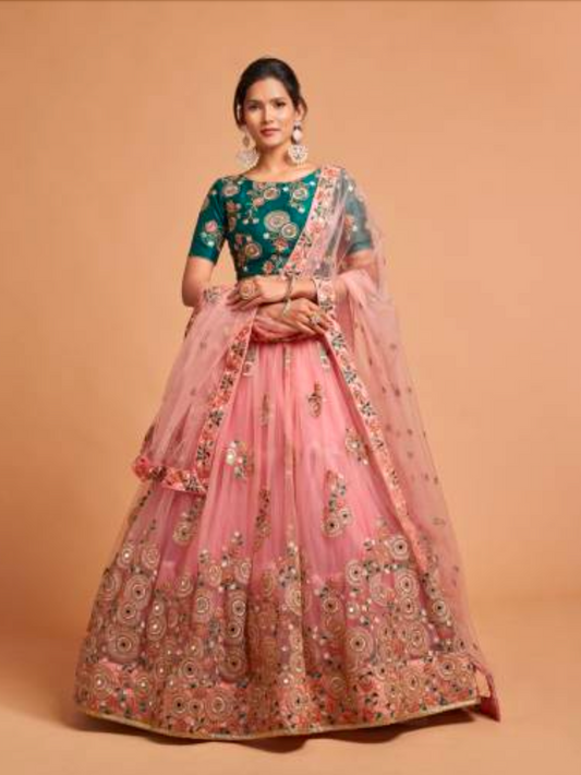 Matrut | Neo Romantic Peach Lehenga