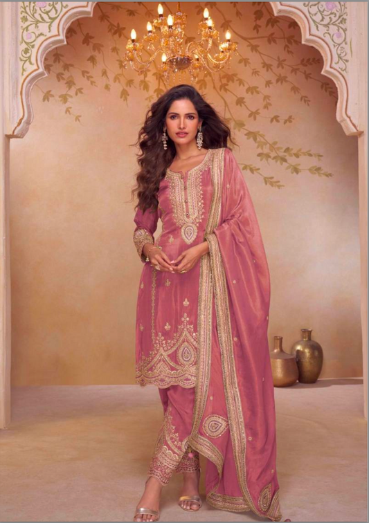 Matrut | Nirali Pink Straight Suit