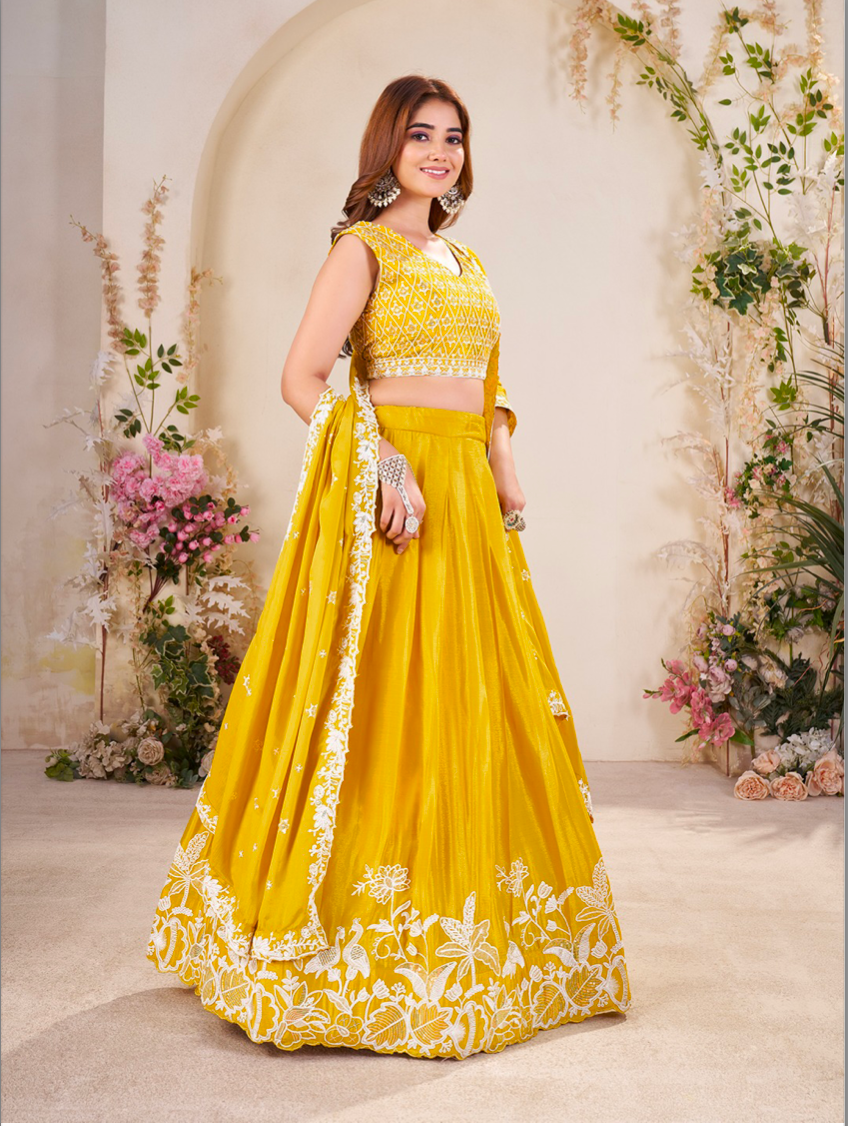 Matrut | Sudbudh Yellow Lehenga