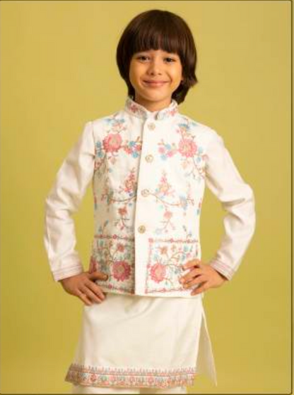 Matrut | Clleora White Boy Kurta Set