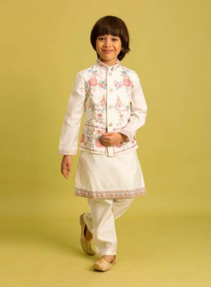 Matrut | Clleora White Boy Kurta Set