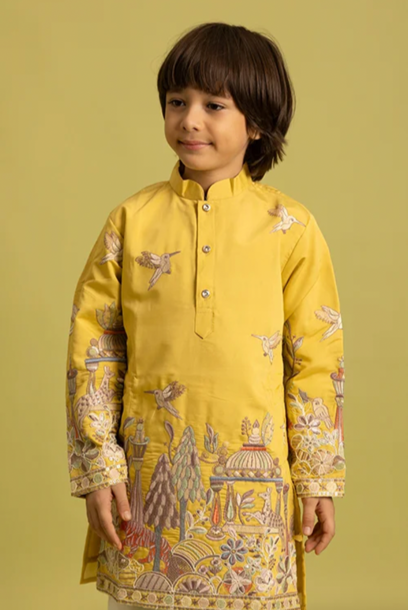 Matrut | Vantara Yellow Boy Kurta Set