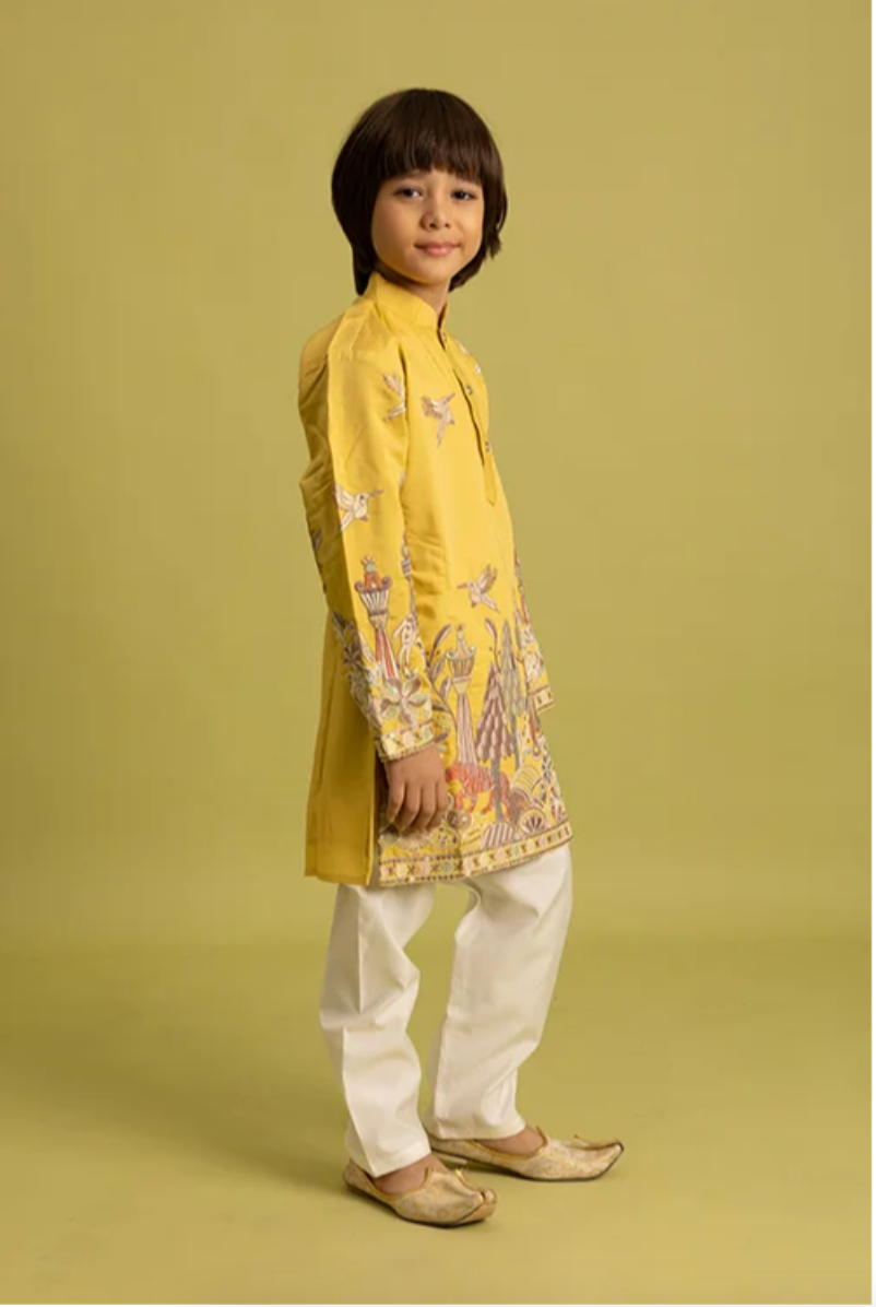 Matrut | Vantara Yellow Boy Kurta Set