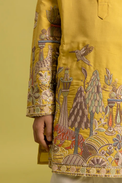 Matrut | Vantara Yellow Boy Kurta Set
