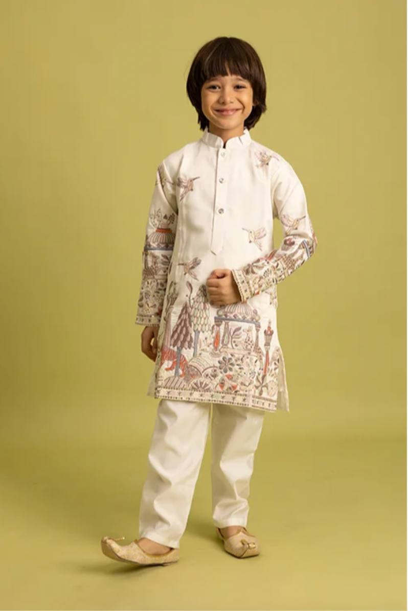 Matrut | Vantara White Boy Kurta Set