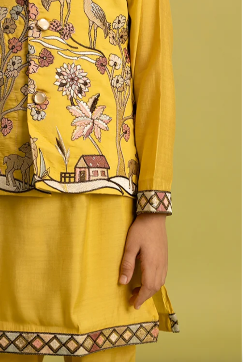 Matrut | Shahi Yellow Boy Kurta Set