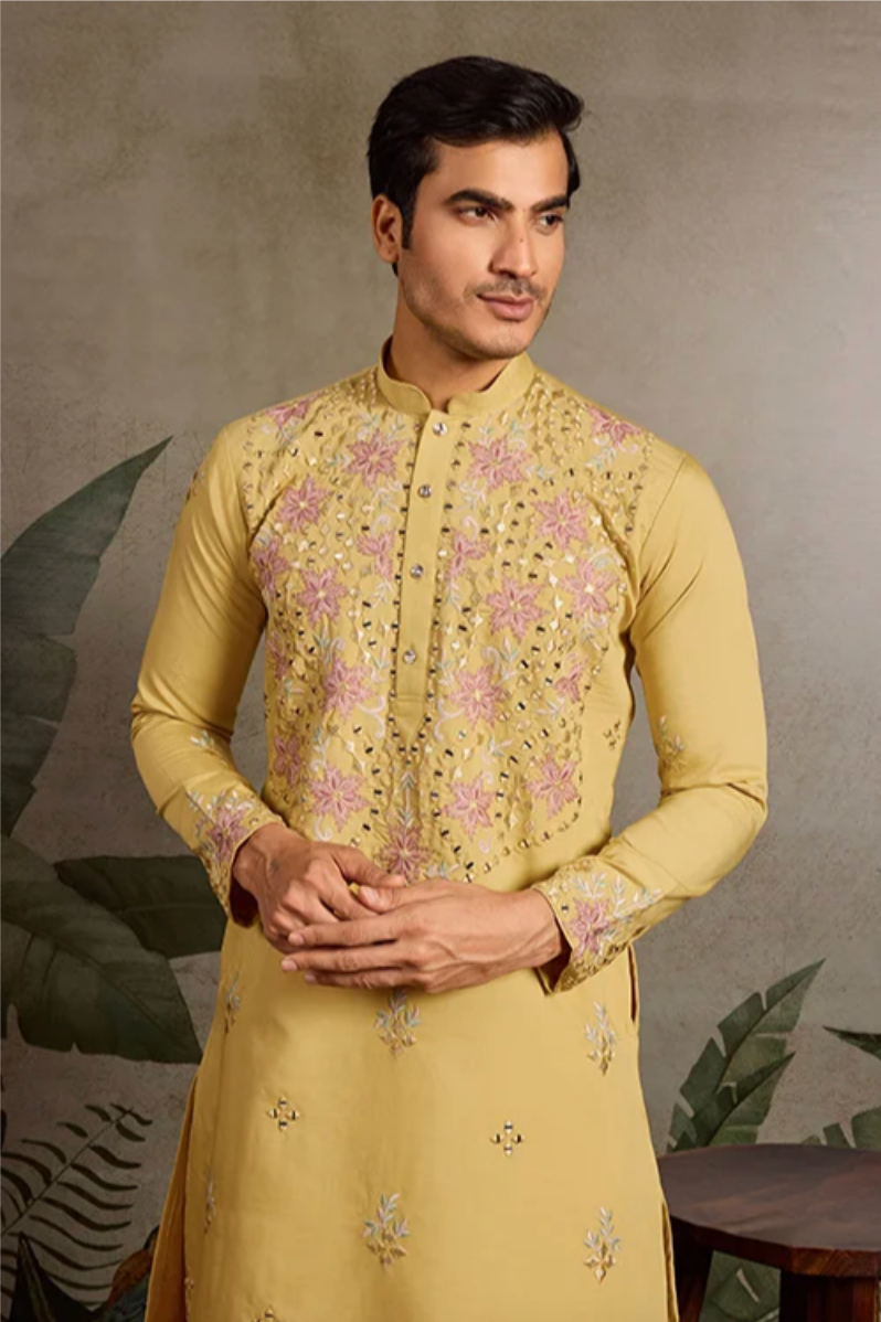 Hasta Yellow Kurta Set