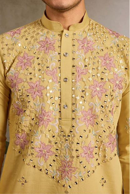 Hasta Yellow Kurta Set