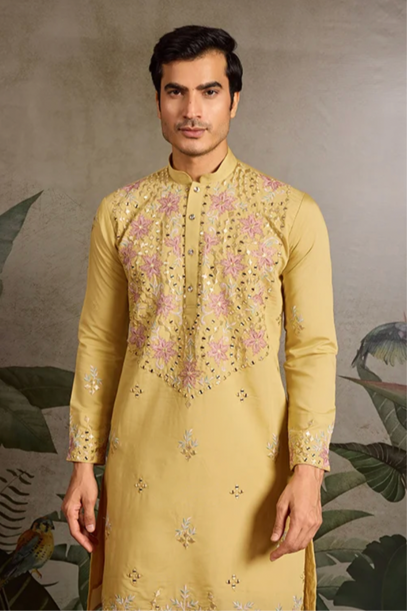 Hasta Yellow Kurta Set