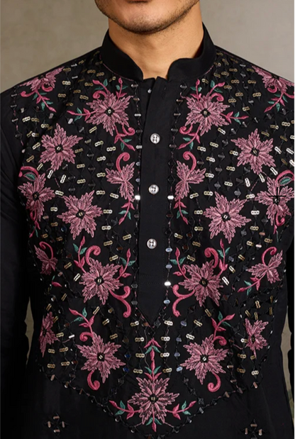 Hasta Black Kurta Set
