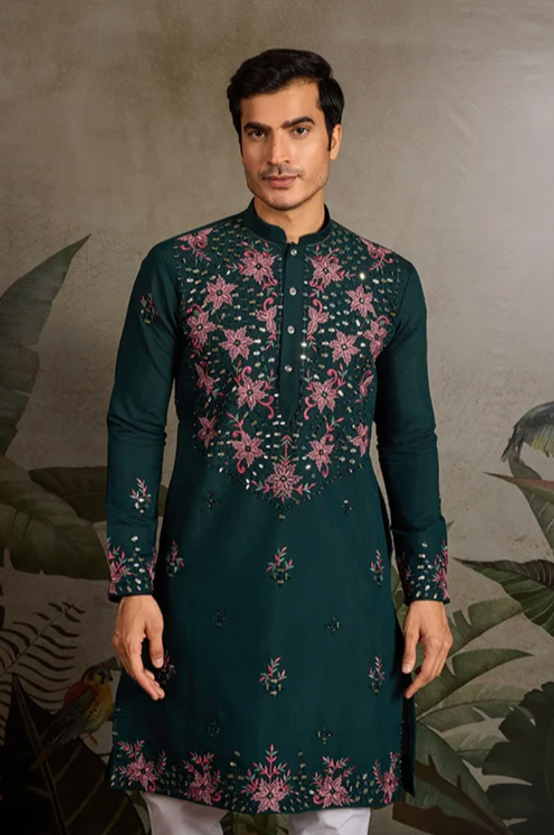 Hasta Green Kurta Set
