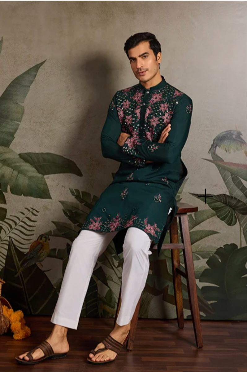 Hasta Green Kurta Set