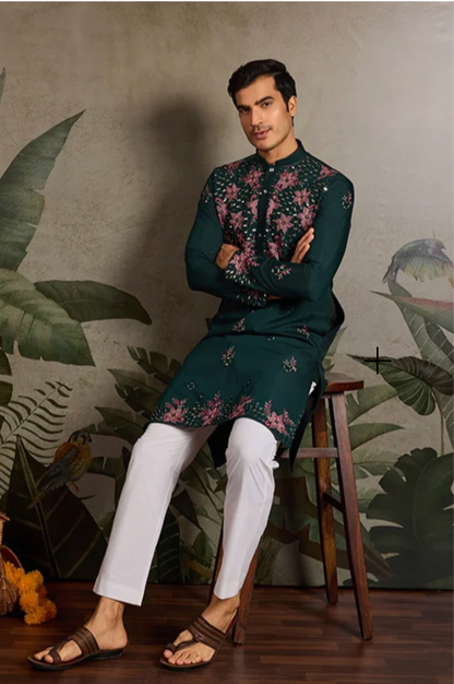 Hasta Green Kurta Set