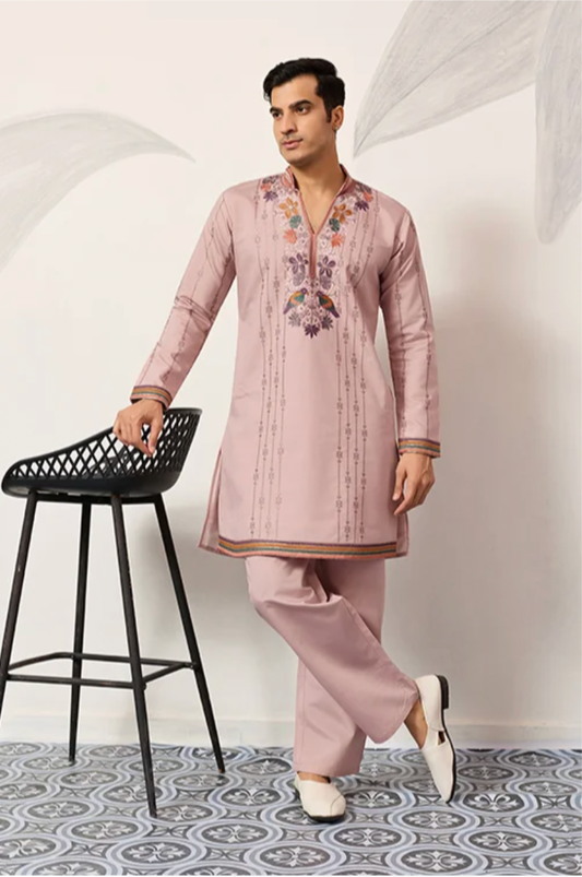 Saubhagya Pink Kurta Set