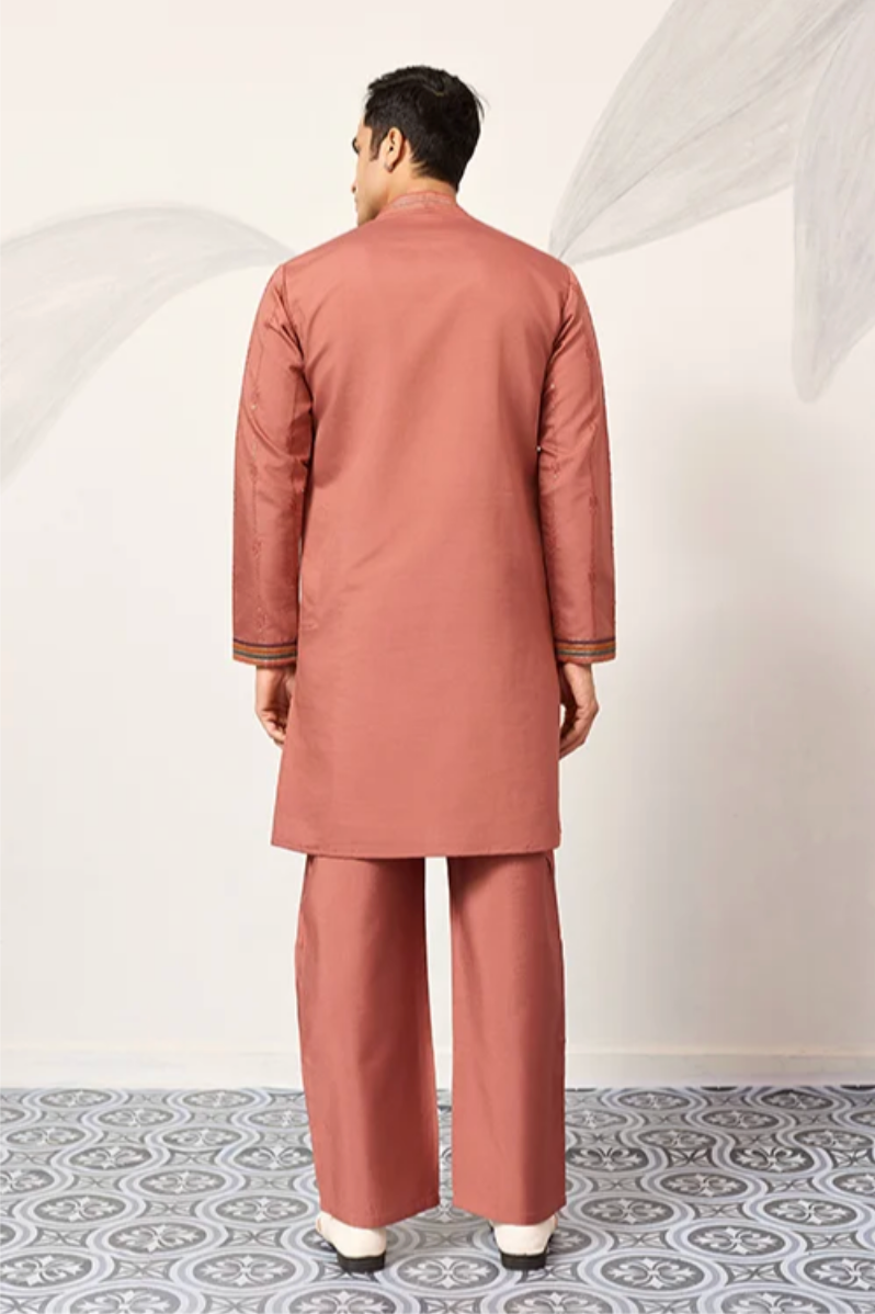 Saubhagya Orange Kurta Set