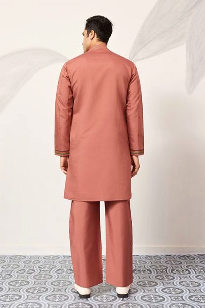 Saubhagya Orange Kurta Set