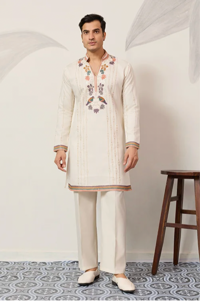 Saubhagya White Kurta Set