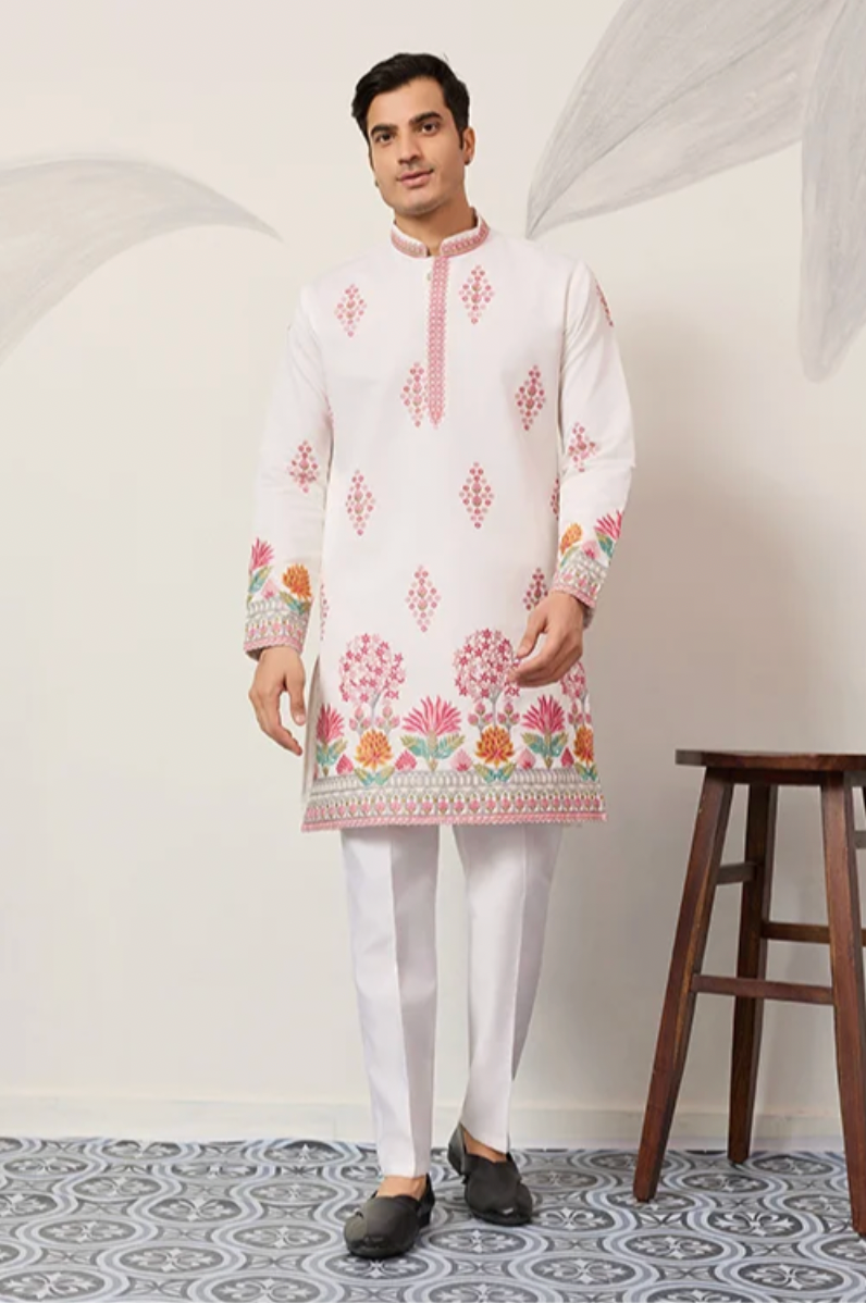 Muhrat White Kurta Set