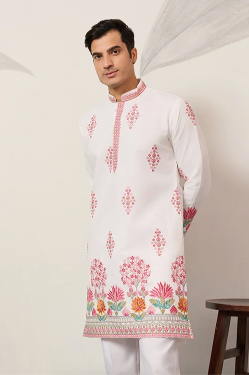 Muhrat White Kurta Set