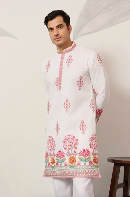 Muhrat White Kurta Set