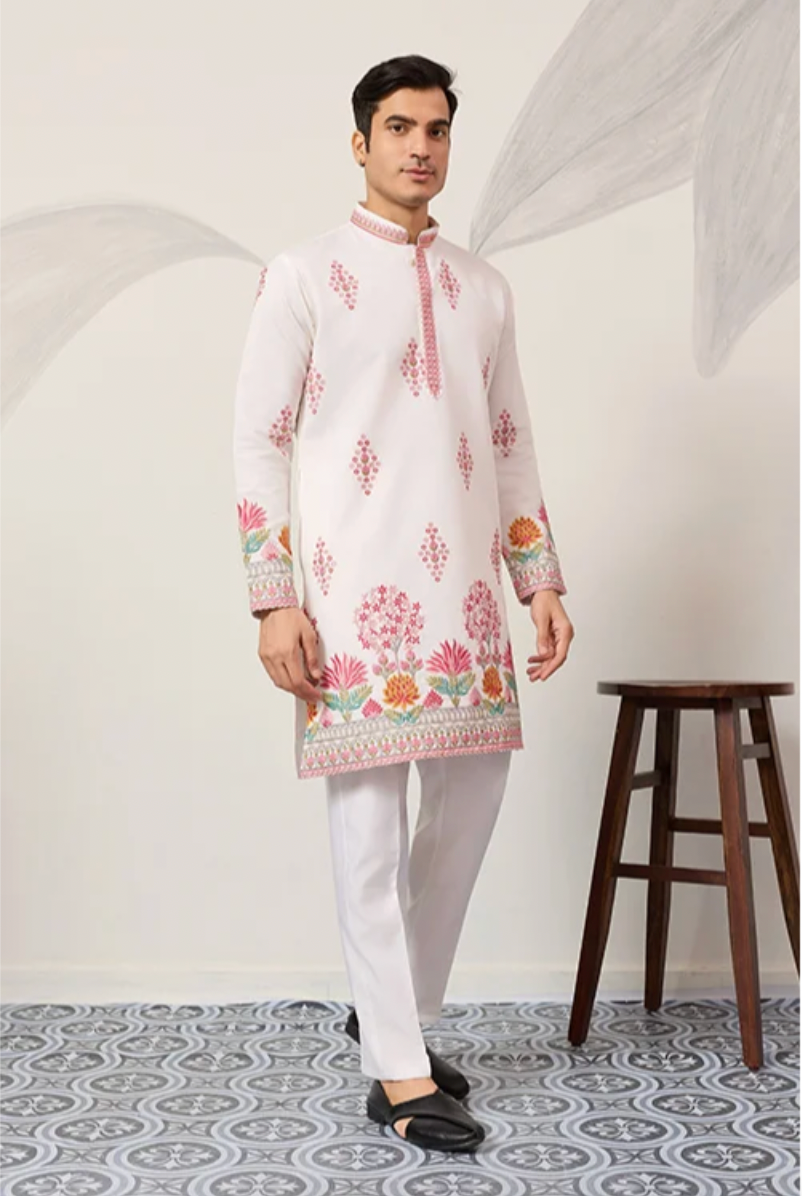 Muhrat White Kurta Set