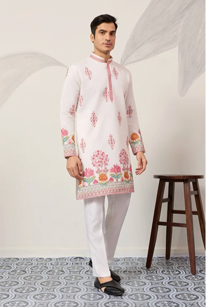 Muhrat White Kurta Set