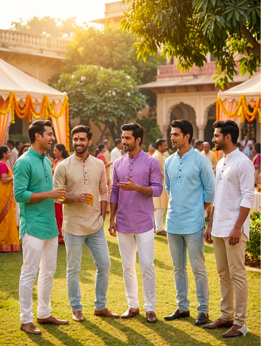 Heritage Hues White Short Kurta
