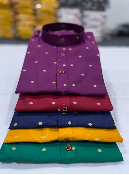 Matrut | Milap Maroon Short Kurta