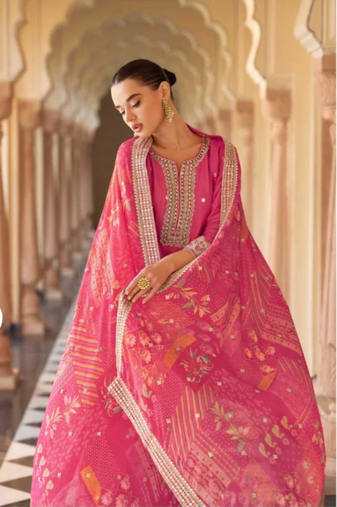 Savera Pink Sharara Suit