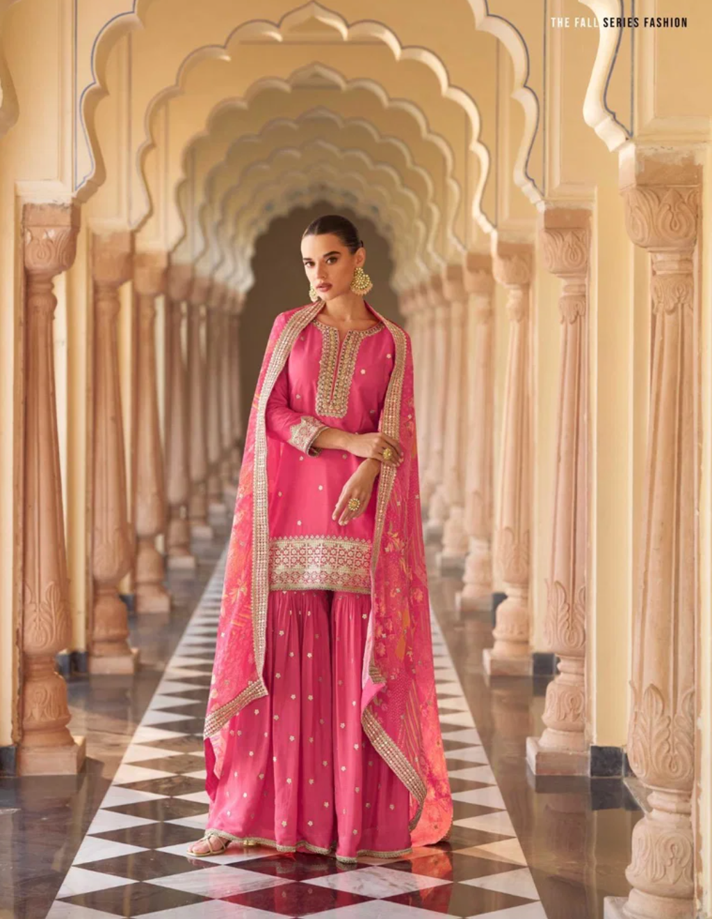 Savera Pink Sharara Suit
