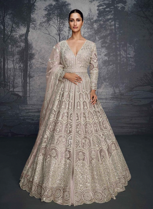 Matrut Aurelia Essence Pinkish Silver Lehenga Set