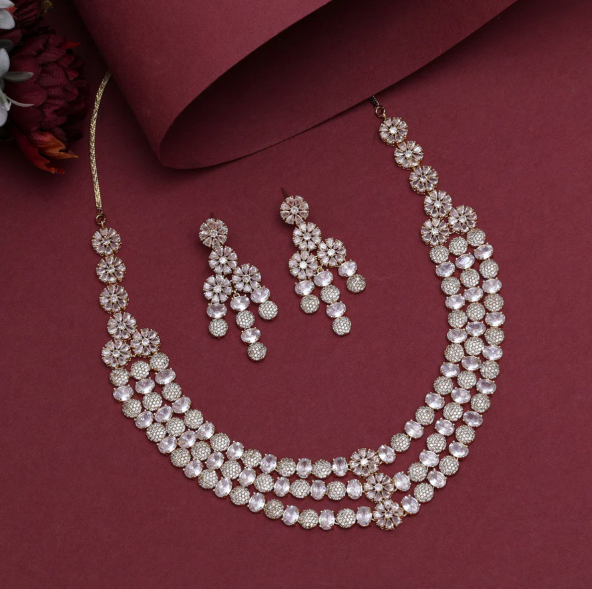 Matrut | Indo-western Necklace Set - IN331