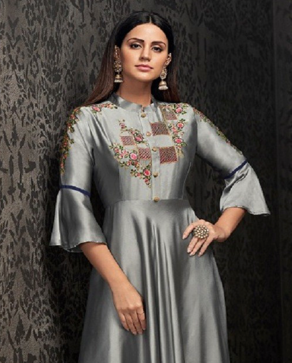 Matrut | Sara Silque Grey Gown