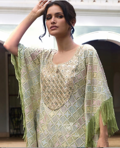 Matrut  |  Urban Sutra Green Multicolor Kaftan