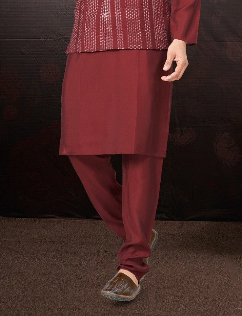 Matrut | Rangroot Maroon Kurta Set
