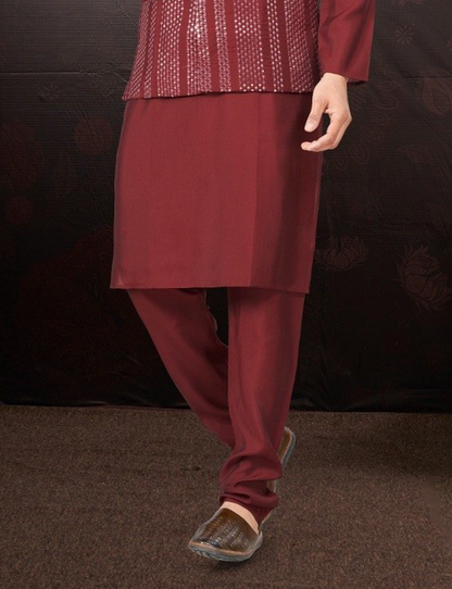Matrut | Rangroot Maroon Kurta Set