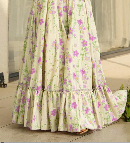 Matrut  | Sunpetal Off-White A-line Dress