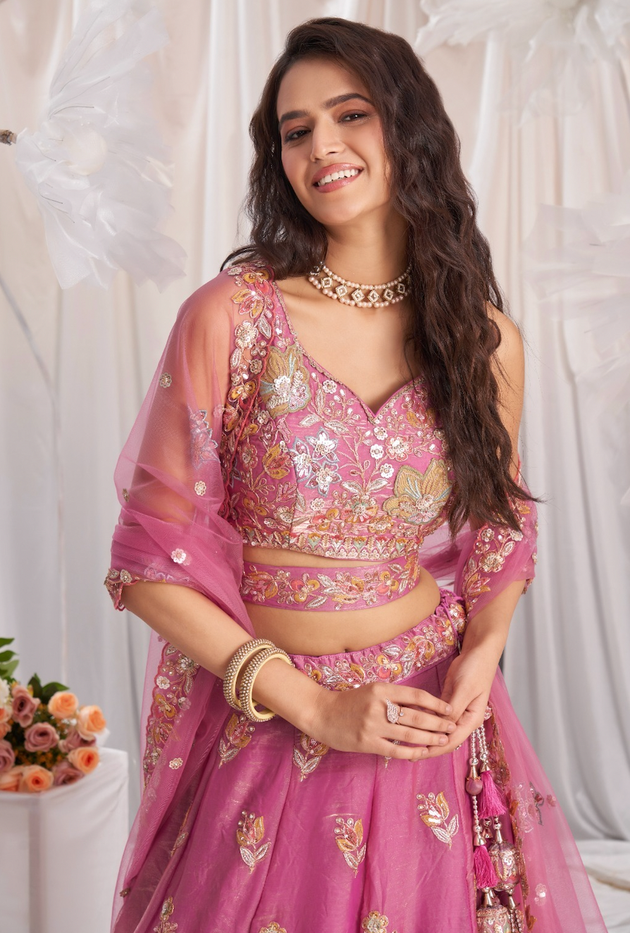 Matrut | Flamingo Hour Pink Lehenga