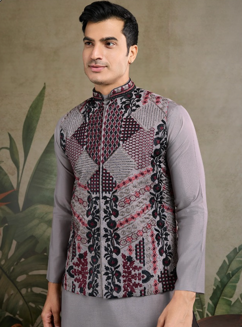 Matrut | Rajwada Grey Kurta Set
