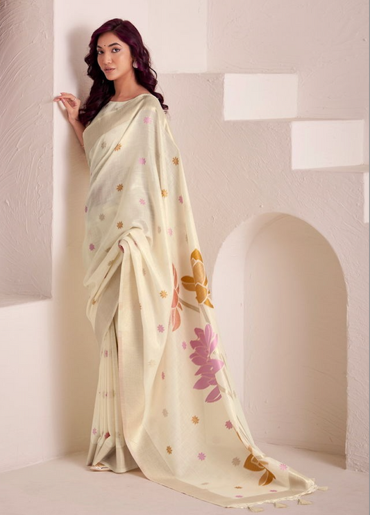 Matrut | Dinamic Off-white Saree