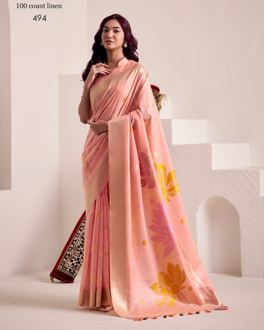 Matrut | Dinamic Peach Saree
