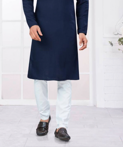 Matrut | Gallant Navy Blue Kurta Set