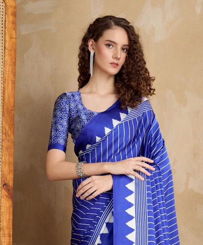 Matrut | Chakra Blue Saree