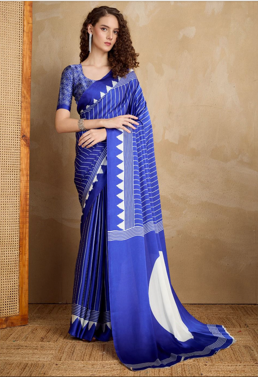 Matrut | Chakra Blue Saree