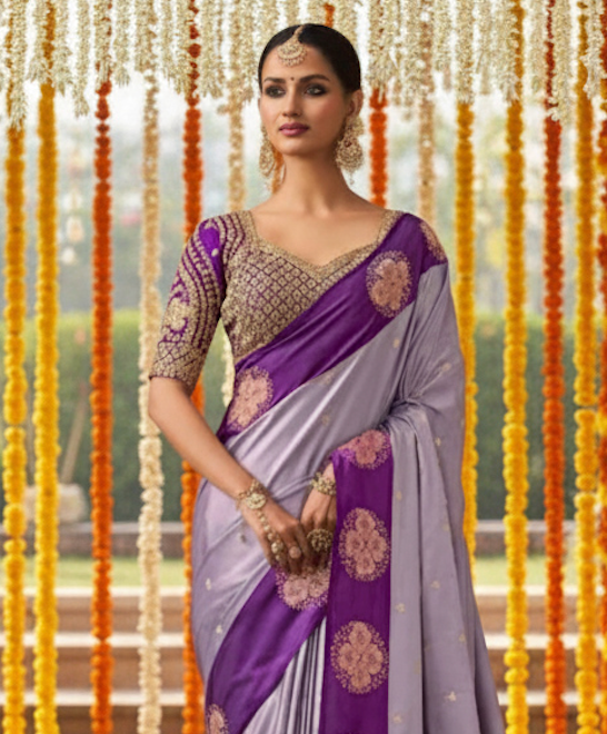 Matrut | Kalki Purple Saree