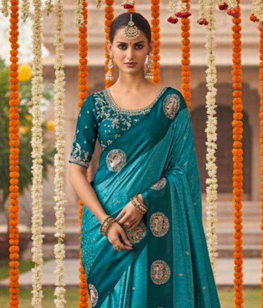 Matrut | Kalki Blue Saree