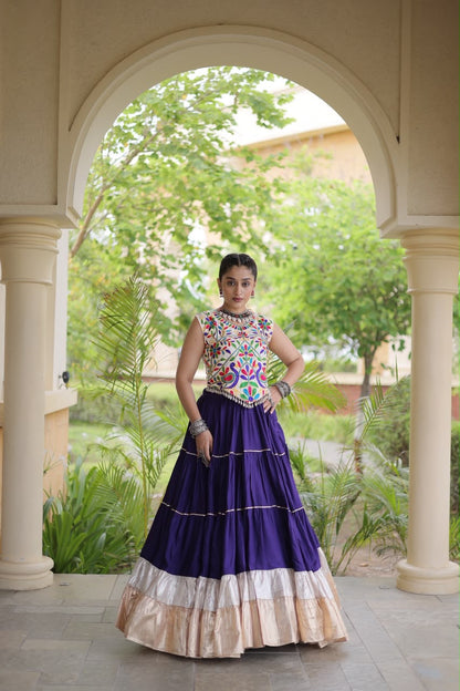 Ojas D05 Blue Indo-western
