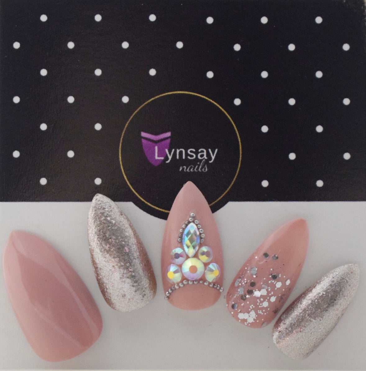 Regal Pinkstone Nails | Garima Bhandari Nails